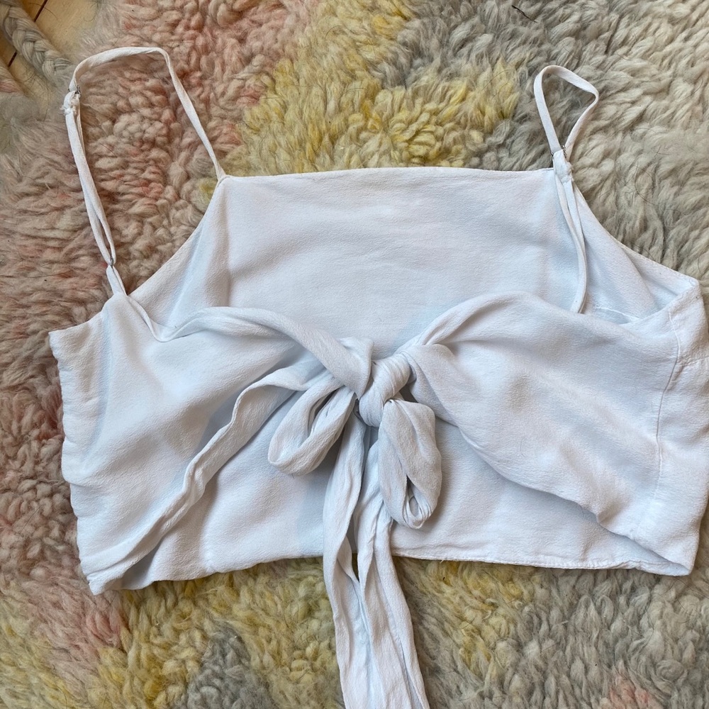RARE Brandy Melville crop tie back tank